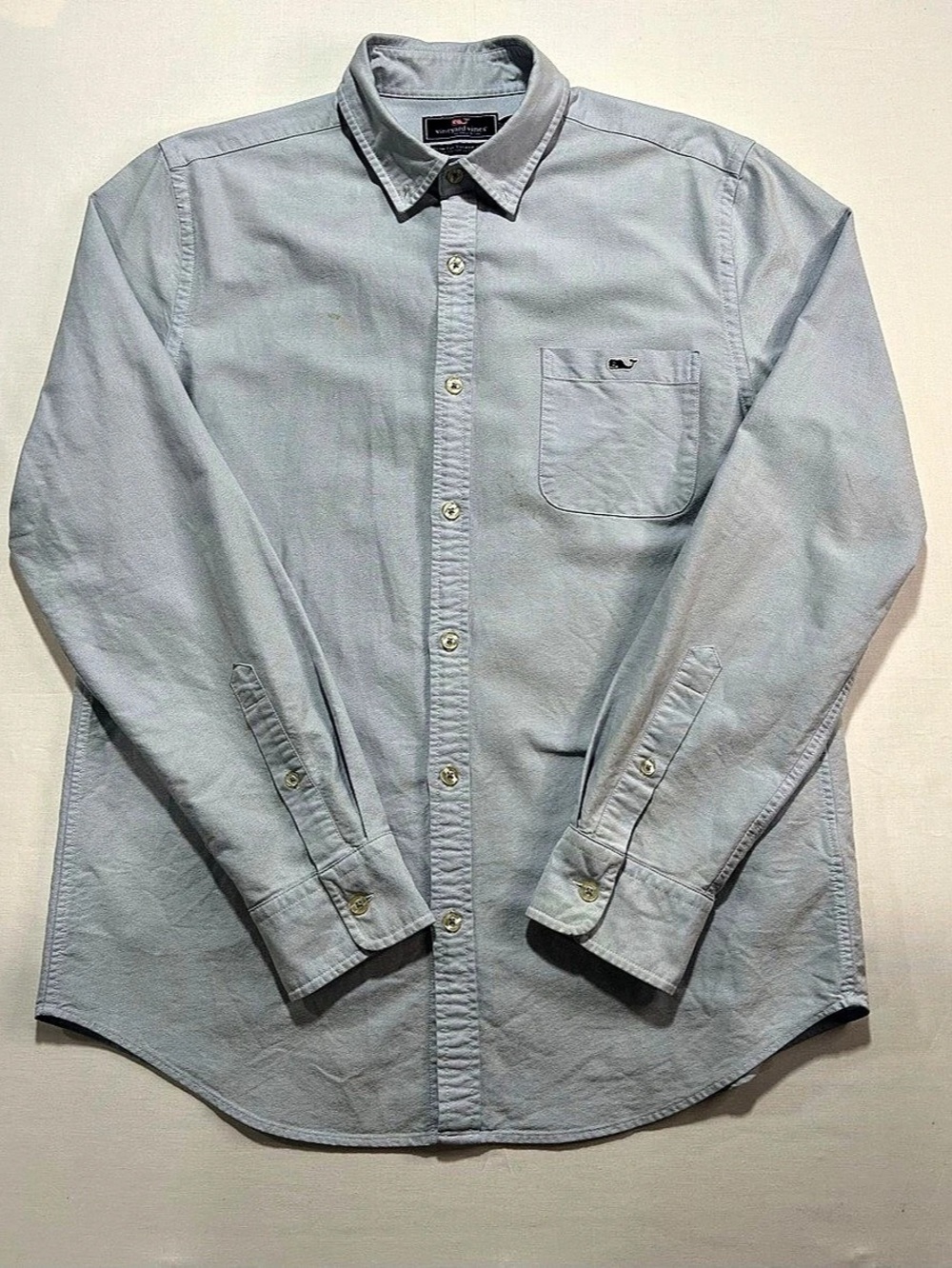 vineyard vines Slim Fit Tucker Shirt Men's Gray Button Down Size Medium